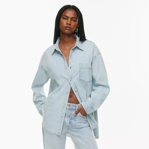 denim forum 80s comfy denim shirt